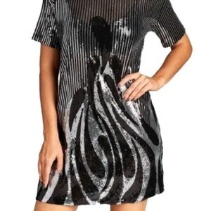 Classic Movie Star Sequence Dress